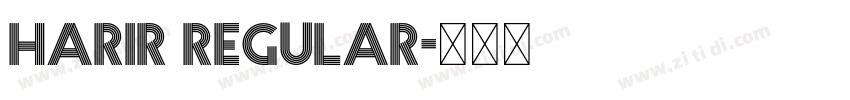 Harir Regular字体转换